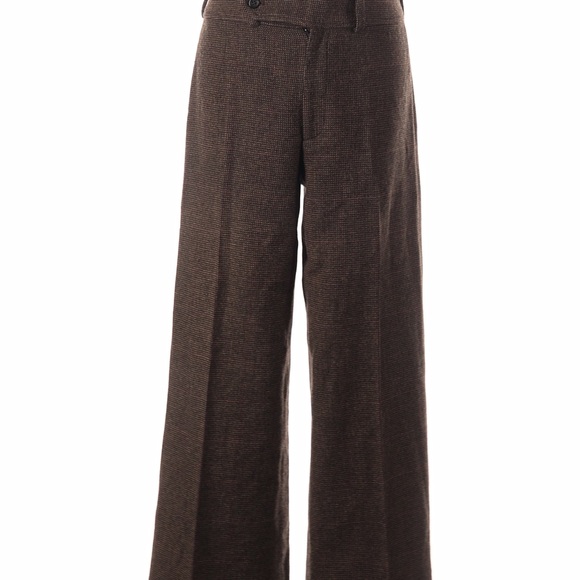 Ralph Lauren Black Label Dark Brown Wool CroppedDress Pants 6